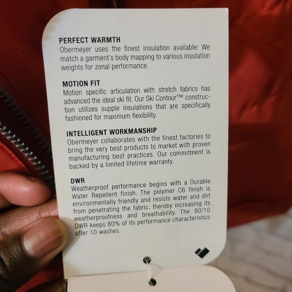 Obermeyer Teen Ski Jacket (Coral) - Picture 14 of 15